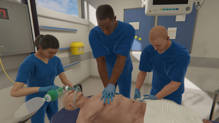 VR scenario for high acuity nursing