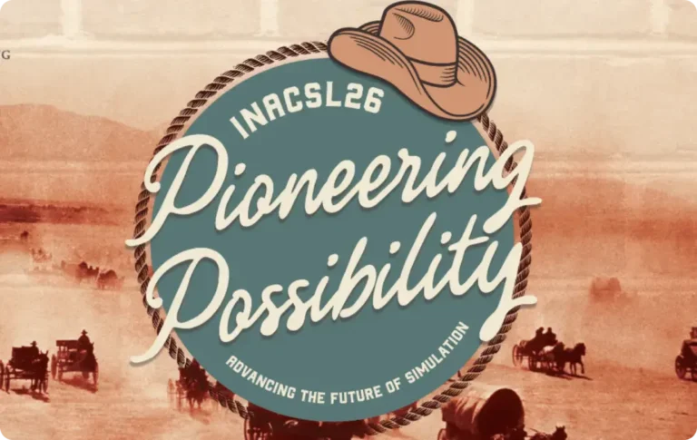 Historical 'Pioneering Possibility' branding for OMS VR medical training programs.